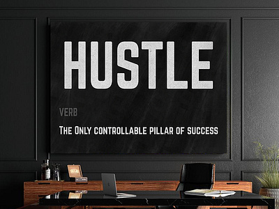 Hustle Canvas artiful canvas canvas print dedication e commerce entrepreneurs goals hard work hustle hustler motivation objectives work