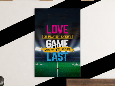 Love Game Field Canvas