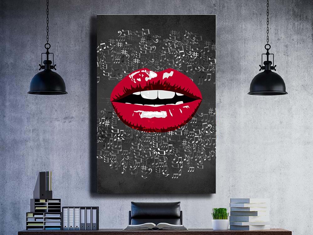 Red Lips Music by Artiful Store on Dribbble