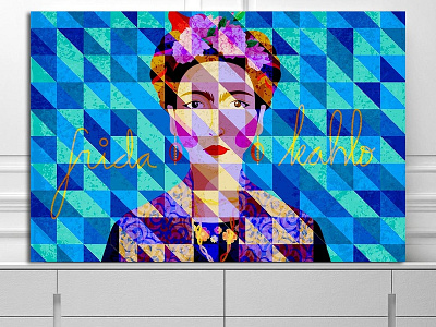 Frida Kahlo Canvas Art artiful boss canvas canvas print design e commerce frida frida kahlo fridakahlo girl boss iconic motivation strong strongwoman woman