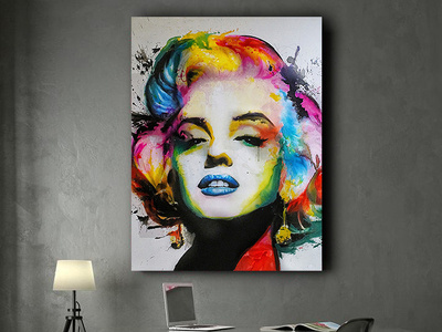 Marilyn Monroe Colorful Canvas artiful beautiful canvas canvas print design e commerce iconic marilyn marilyn monroe monroe motivation objectives
