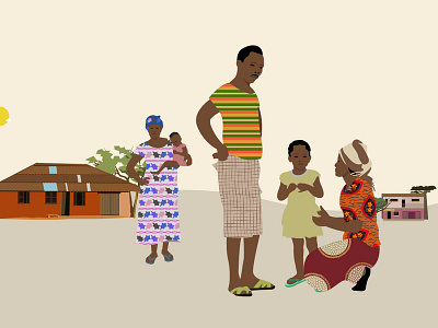 Digital Financial Services Illustration africa colorful design digital environment finance game illustration key visual people portrait service vector website