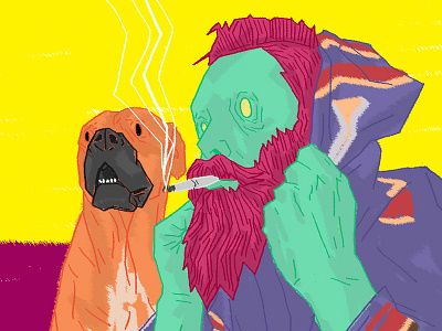 Illustration for Tatumag charachter design character colorful design dog food illustration photoshop tattoo