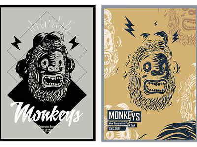 Poster Designs for "Monkeys"