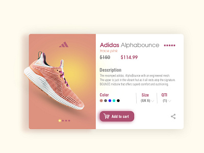 Сheck out Adidas Alphabounce branding design illustration logo sneakers ux web website