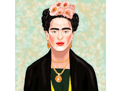 Frida Kahlo art artist draw drawing girl portrait sketch women