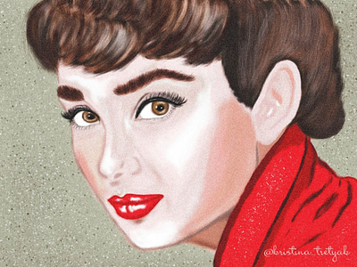 Audrey Hepburn art audrey hepburn cinema drawing eyes girls illustrator lips portrait retro sketch woman women