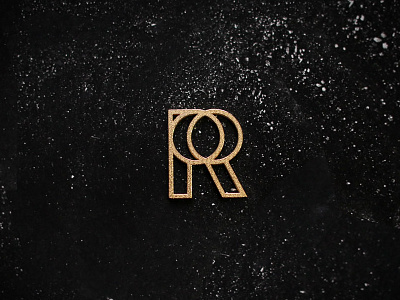 Ringly branding gold identity logo monogram r