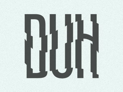 DUH Magazine Concept Logo logo magazine