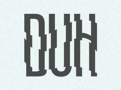 DUH Magazine Concept Logo