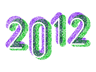 While Supplies Last 2012 new year risograph texture typography