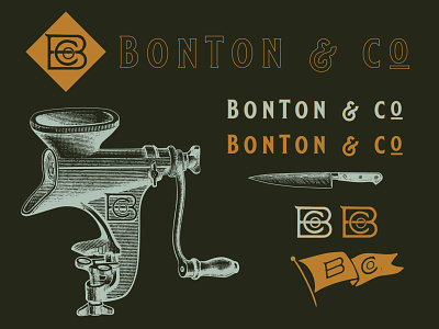 BonTon brand brand identity branding design logo northern typography
