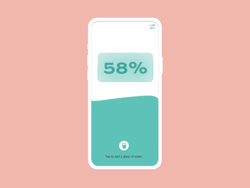 Water Tracker App Animation