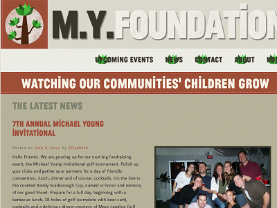 M.Y. Foundation charity font jean luc screenshot