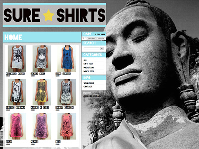 www.sureshirts.com (Full Screen Shots) big cartel buddhist shirts thailand