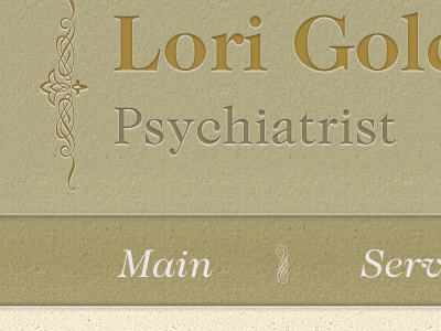 Header for Psychiatrist website texture website