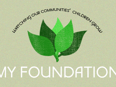 MY Foundation green leaves logo texture