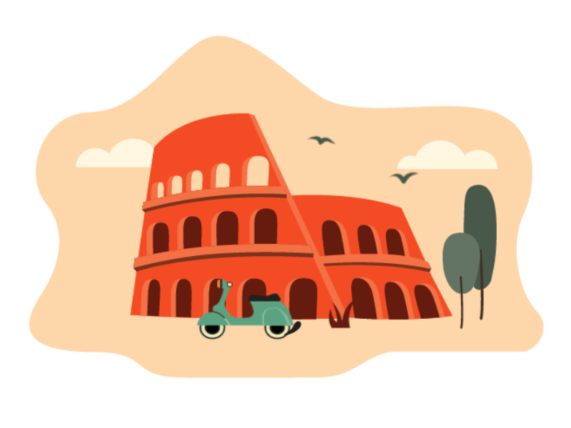 Travel Animation aftereffects animation bounce dribbble illustrator motion travel vector