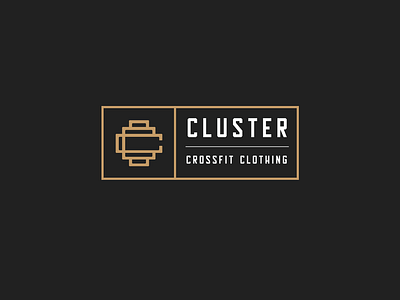 Cluster Crossfit Clothing brand design logo logotype