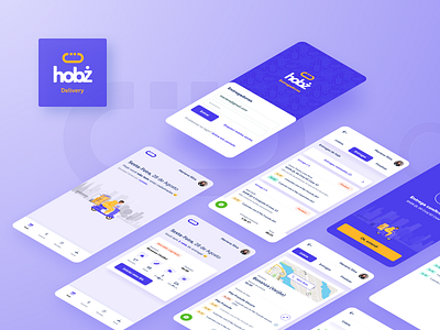 Hobz Delivery - Courier App 🥖 app brazil bread delivery delivery app design mobile product ui uiux ux