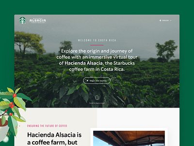 Starbucks Coffee Experiences coffee costa rica hacienda hacienda alsacia immersive starbucks virtual experience virtual tour vr webdesign