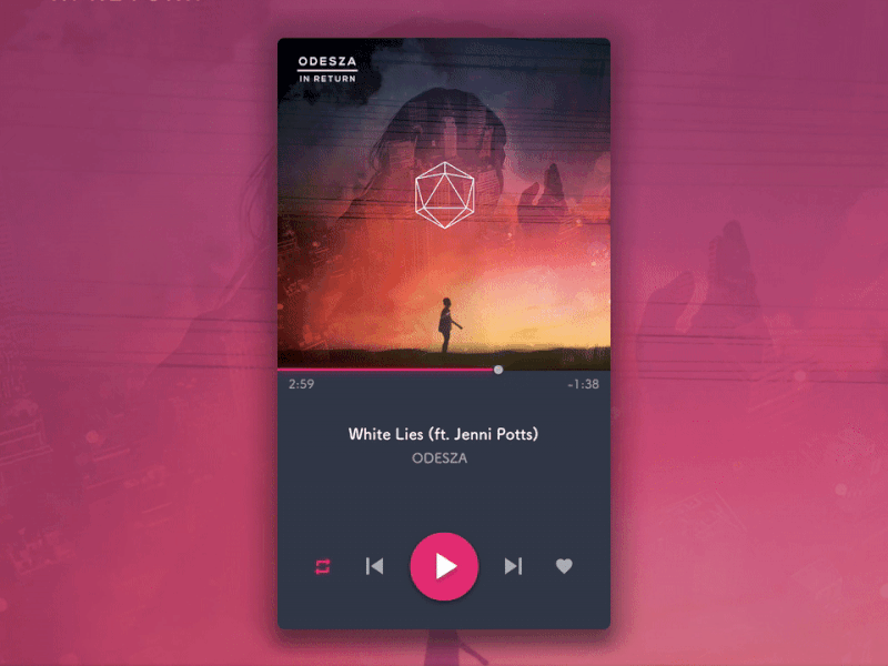 #04 | Music Player | 30 Days of UI Challenge