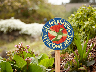 All Pollinators Welcome - GardenSign