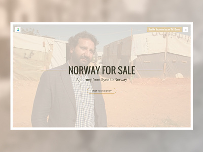 Norway for sale design documentary onepage responsive