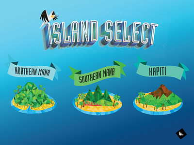 Nigel Select Screen game game art game design illustration island select screen