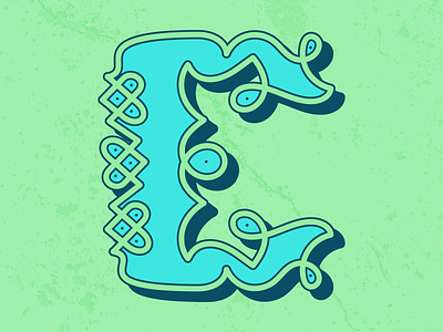 C—Celtic 36daysoftype 36daysoftype c celtic dropcap illustration lettering