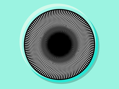 O—Op art 36daysoftype dropcap illustration lettering op art optical art optical illusion