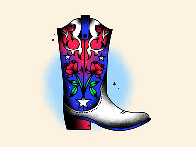 L - Lead On 36daysoftype affinity designer alphabet cowboy cowboy boot l procreate tattoo inspired texas vector illustration