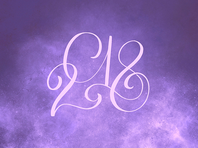 Ultra Violet 2018 lettering ultra violet