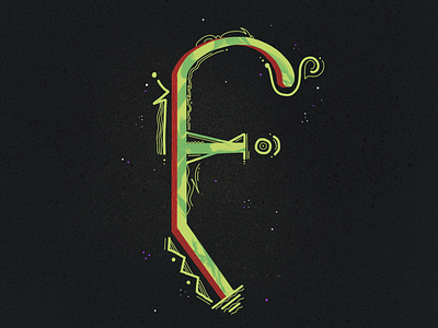 F — Fermi Paradox 36daysoftype 36daysoftype f alien lettering