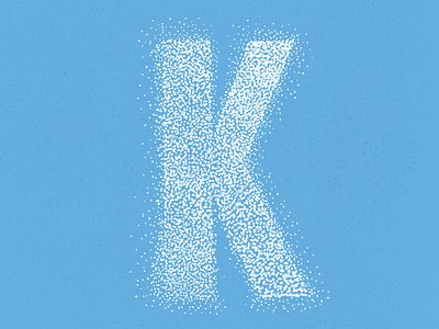 K — Kuiper Belt 36daysoftype 36daysoftype k lettering space