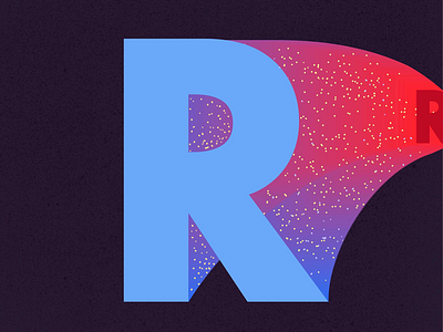 R — Redshift 36daysoftype lettering space