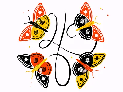 4 ~ The Maribal Sisters 36days 4 36daysoftype fearless females las mariposas lettering maribal sisters