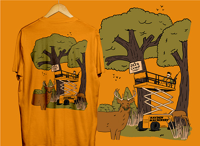 Fall Shirt Design construction deer graphicdesign hunter hunting illustration logo typography vector
