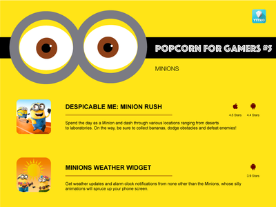 Minions Game recommendation graphic marketing minions