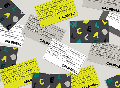 Caldwell branding stationery design typography