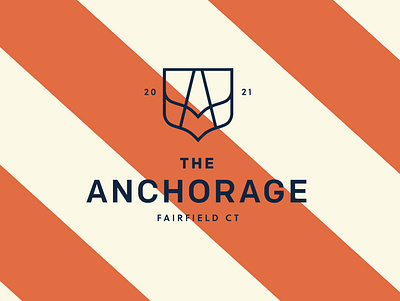 The Anchorage brand identity icon logo pattern typography