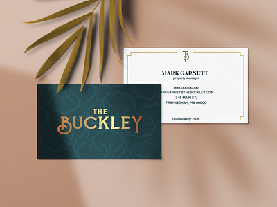 The Buckley branding business card design logo stationery design typography