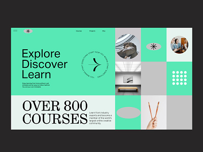 Landing Page 3d animation branding figma graphic design layout minimal typography ui uiux website xd