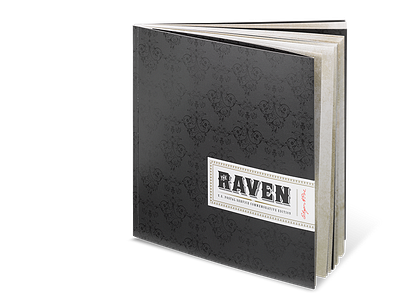 The Raven Commemorative Edition / Cover art direction book pattern poetry type