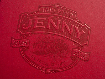 Inverted Jenny Box Lid / with Simon Frouws crest embossing seal