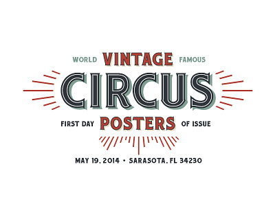 Vintage Circus Posters Type color type vintage