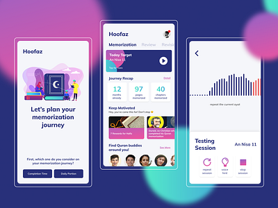 Quran Memorization Assistant App exploration islam mobile quran ui ux