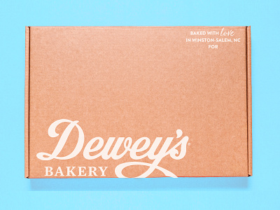 Dewey's Everyday Shipping Box bakery food mailer mailer design packaging packaging design shipper shipping shipping box shipping design