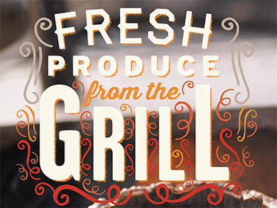 Fresh Produce from the Grill fire grill texture type