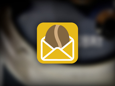 Daily UI 005 iOS App Icon 005 app coffee dailyui icon mail process ui ux